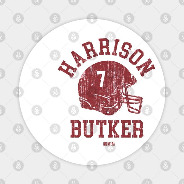 Harrison Butker Kansas City Helmet Font Magnet by TodosRigatSot